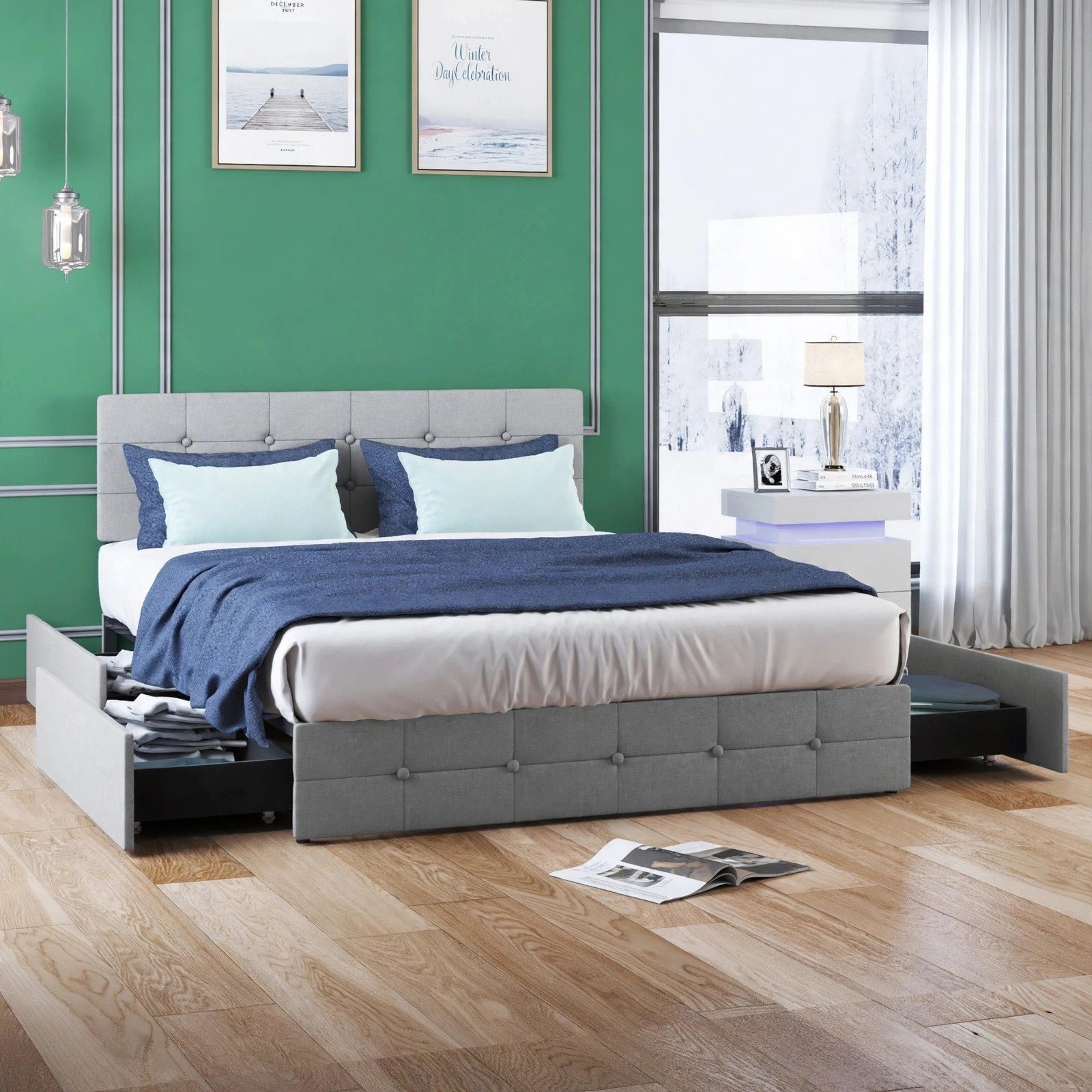 FDI Storage Beds – Light Grey